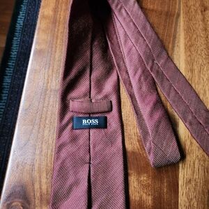 Boss Burgundy Tie